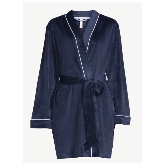 JOYSPUN WOMEN’S KNIT ROBE AND EYE MASK SET 2-Piece - Picture 4 of 7